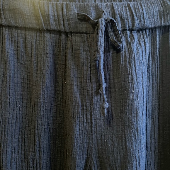 JCrew Drapey Crinkle Cotton Beach Pants Style J1905 Navy Sz XXS. - Picture 2 of 8